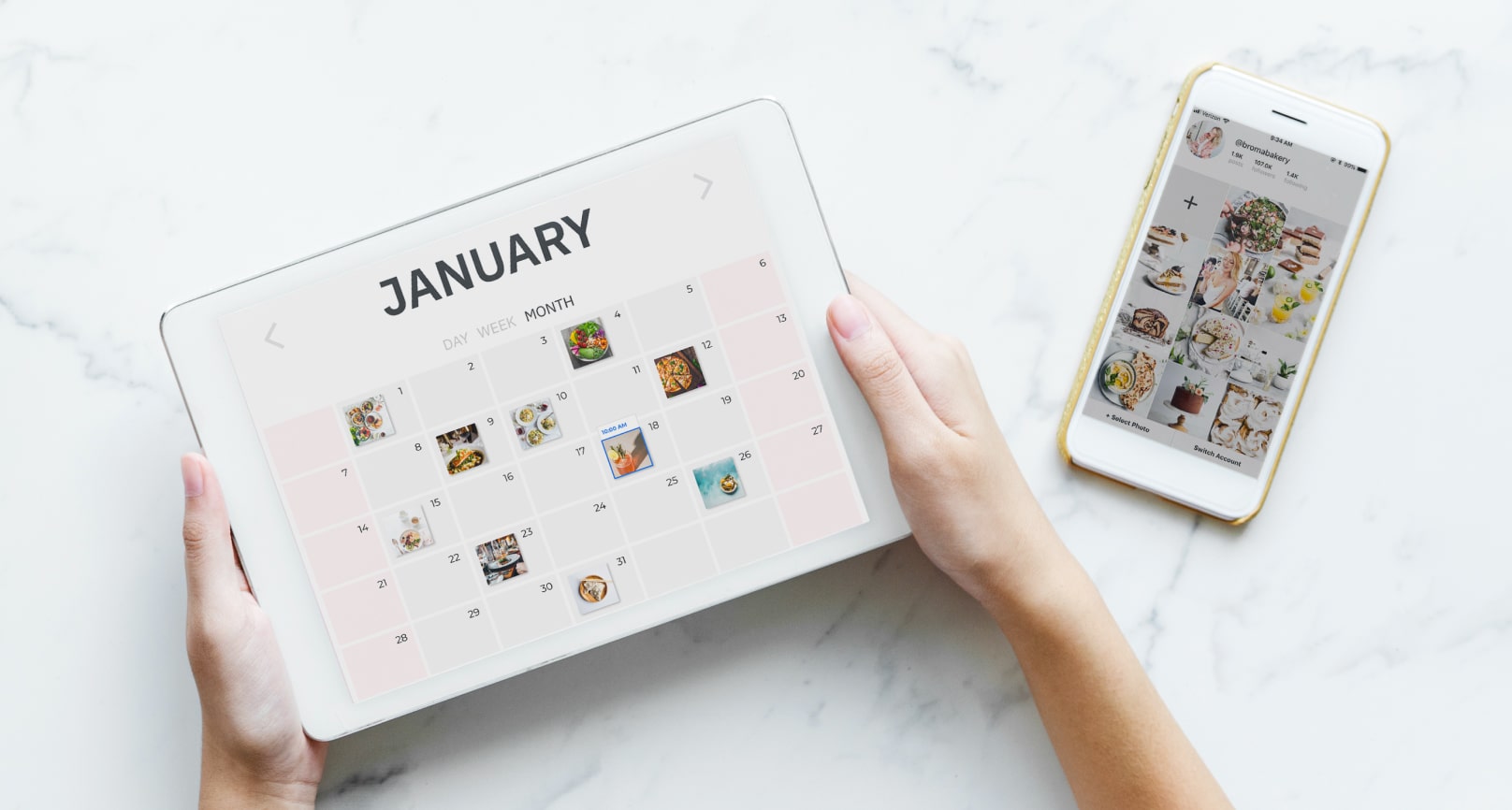 Ipad showing Calendar