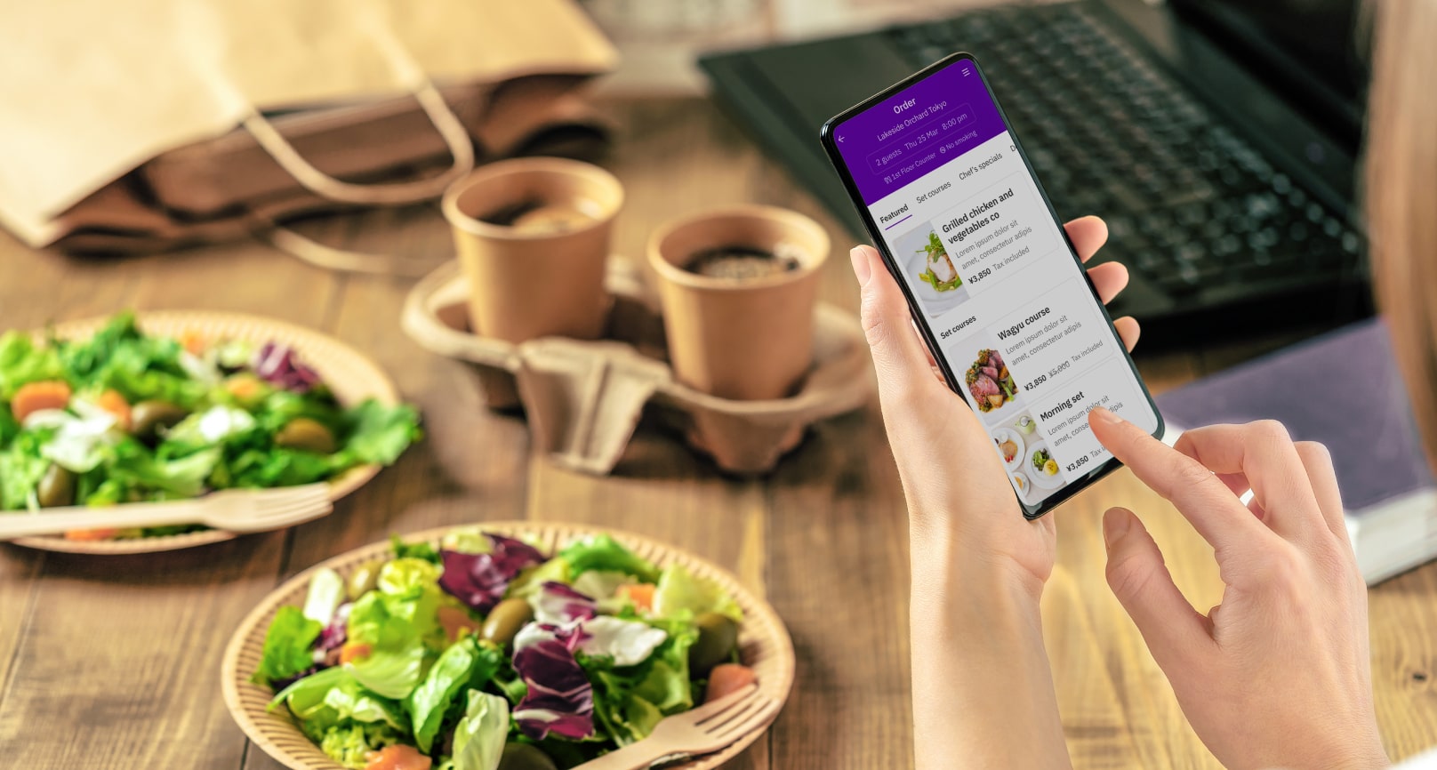 Ordering on mobile
